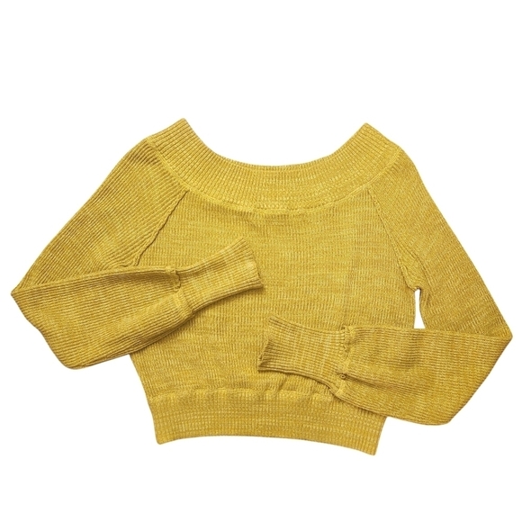 EUC FREE PEOPLE SUGAR RUSH OFF THE SHOULDER SWEATER SZ MED - Picture 5 of 15